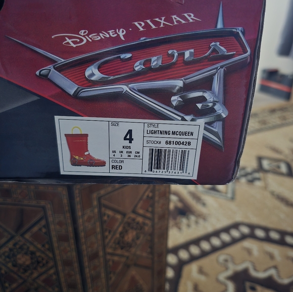 Western Chief Kids Lightning McQueen Red Rain Boots - Picture 2 of 10